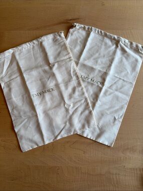 EMY MACK Pair of Shoe Dust Bags Drawstring